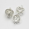 Brass Locket Pendants KK-N0072-10S-1