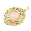 Natural Quartz Crystal Pendants STAS-B109-01G-08-2