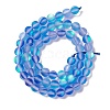 Synthetic Moonstone Beads Strands G-E573-01A-19-3