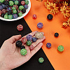88Pcs 11 Style Resin Rhinestone Beads RESI-AR0001-40-3
