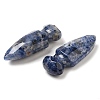 Natural Sodalite Craved Sword Model Ornament DJEW-C019-02H-2