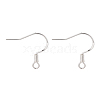 925 Sterling Silver Flat Coil Earwire STER-S002-53-1