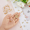 SUPERFINDINGS 40Pcs Alloy Stud Earring Findings FIND-FH0005-80-3