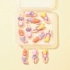 12Pcs 3 Styles Opaque Resin Cabochons CRES-FS0001-10-1