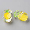 Transparent Enamel Acrylic Beads TACR-S155-002H-2