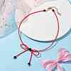 Glass Seed Pendant Necklaces for Women NJEW-MZ00031-03-2