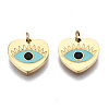 316 Surgical Stainless Steel Enamel Charms STAS-S116-379B-G-1