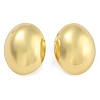 Brass Oval Stud Earrings EJEW-K293-05G-1