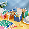  32Pcs 4 Styles House Shaped Cardboard Paper Foldable Gift Boxes CON-NB0002-23-5