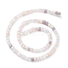 Gradient Color Electroplate Glass Bead Strands X1-GLAA-E042-05E-2