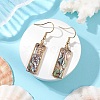 Natural Paua Shell Dangle Earrings EJEW-JE06274-05-1
