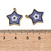 304 Stainless Steel Enamel Pendants STAS-B100-07G-3