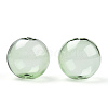 Transparent Blow High Borosilicate Glass Globe Beads GLAA-T003-09D-2