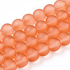 Transparent Glass Bead Strands GLAA-S031-6mm-33-1-1