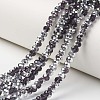 Electroplate Transparent Glass Beads Strands LS-EGLA-A034-T8mm-M11-1