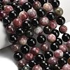Natural Multicolor Tourmaline Beads Strands G-UK0035-A01-12MM-1
