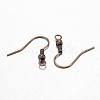 Brass Earring Hooks KK-Q361-AB-2