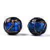 Handmade Gold Sand Lampwork Beads LAMP-T019-14mm-05-2