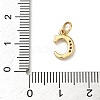 Brass Micro Pave Cubic Zirconia Charms KK-I382-03G-C-3