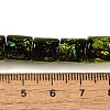 Handmade Dichroic Foil Glass Beads Strands DICH-U001-09D-4