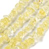 Transparent Crackle Glass Beads Strands GLAA-U004-01E-1