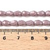 Opaque Solid Color Beads Strands EGLA-N013-P4mm-D09-4