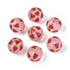 Transparent Frosted Acrylic Beads FACR-T008-03-M-2