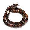 Natural Polychrome Jasper/Red Picasso Jasper Beads Strands G-H078-C19-01-3