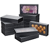 Cardboard Drawer Gift Storage Boxes with Clear Cover LS-CON-WH0092-72C-02-1