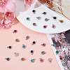 DICOSMETIC 60Pcs 10 Colors 303 Stainless Steel Rhinestone Charms STAS-DC0007-68-5