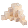 Solid Cube Wooden Block DIY-BC0010-04-5