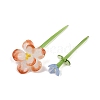 Handmade Lampwork Birthday Flower & Vase Set for Tabletop Display LAMP-D007-002A-3