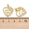 Mother's Day Brass Cubic Zirconia Pendants KK-L251-07G-07-3