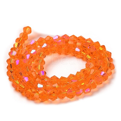 Transparent Electroplate Glass Beads Strands LS-EGLA-A039-T3mm-L11-1