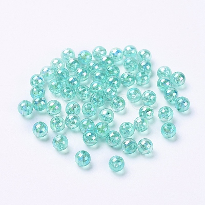 Eco-Friendly Transparent Acrylic Beads PL733-9-1
