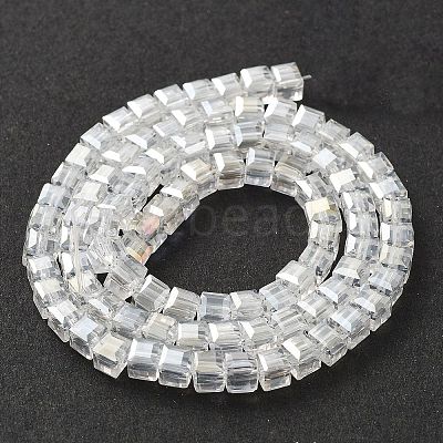 Electroplate Glass Beads Strands EGLA-R030-4x4mm-20-1