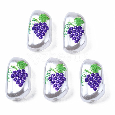 3D Printed ABS Plastic Imitation Pearl Beads KY-S163-436-1