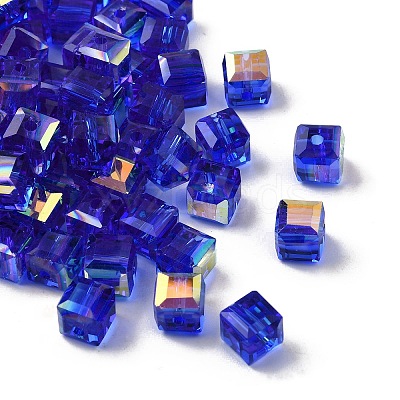 Electroplated Glass Beads EGLA-G040-01A-AB04-1