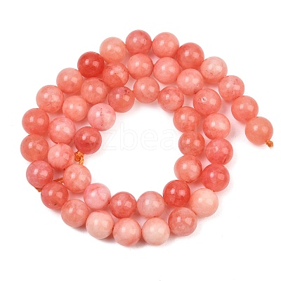 Natural Dyed White Jade Beads Strands GG-CBAEB22-B01-8mm-13-1