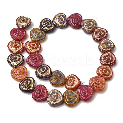 Painted Glass Beads Strands GLAA-Z021-14A-1