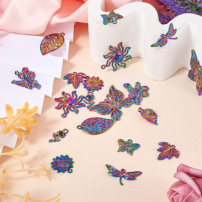 20Pcs 10 Style Alloy Pendants FIND-TA0003-92-1