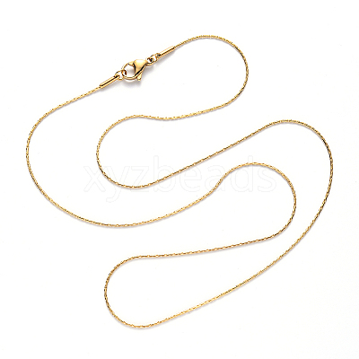 PVD Vacuum Plating 304 Stainless Steel Boston Link Chain Necklace NJEW-S420-005D-G-1