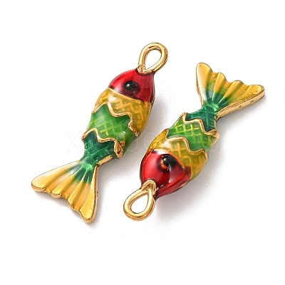 304 Stainless Steel Enamel Pendants STAS-Z193-13G-02B-1