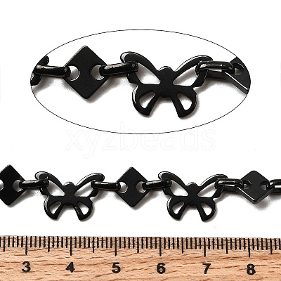304 Stainless Steel Butterfly Link Chains CHS-S012-10B-1