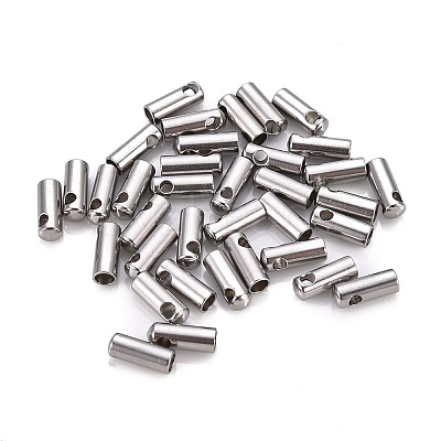 Tarnish Resistant 201 Stainless Steel Cord Ends STAS-F250-10P-F-1
