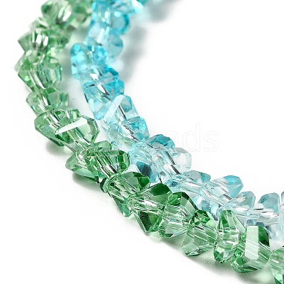 Transparent Glass Bead Strands GLAA-H023-02G-1