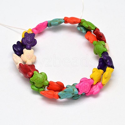 Dyed Synthetic Turquoise Beads Strands G-M152-01-B-1