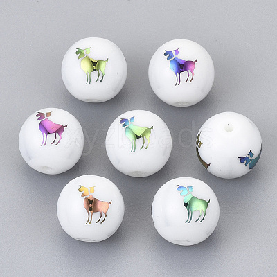 Electroplate Glass Beads EGLA-S178-11B-08-1