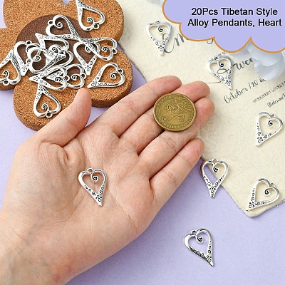 Tibetan Style Alloy Pendants TIBEP-YW0001-74-1