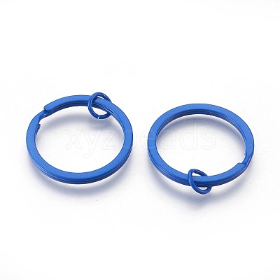 Spray Painted Iron Split Key Rings IFIN-L038-11-FF-1